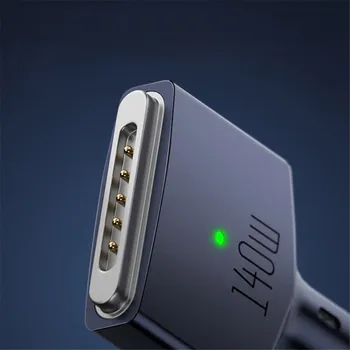 Datový kabel Napájecí kabel Magsafe 3 na USB-C pro Apple MacBook - 2m - tkanička - tmavě šedý