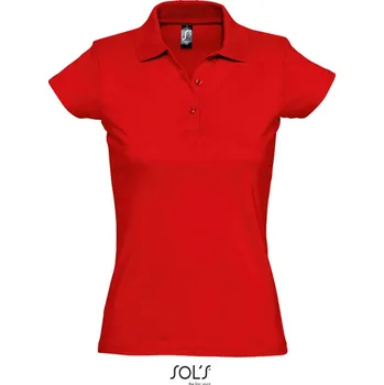 Pánské tričko SOL's Collection Polokošile Prescott Women, krátký rukáv, dámská COT25137600401-red S Červená