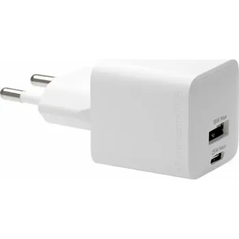 dbramante1928 re-charge - Síťový adaptér - 25 Watt - 2 výstupní konektory (24 pin USB-C, USB) - bílá - Evropa