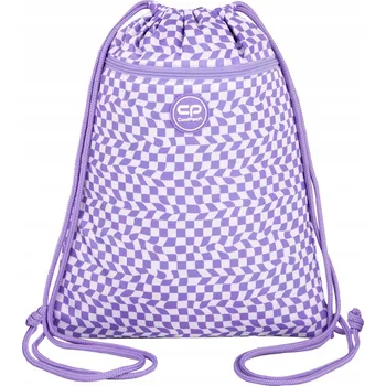 Školní sáček Vak na boty do školy, sportovní CoolPack Yoghurt, kostkovaný, pro dívky