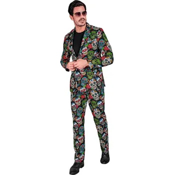 Karnevalový kostým Pánský oblek "Den mrtvých" - M