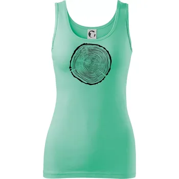 Dámské tričko Letokruhy 75 bez věku - Dámské tílko - XS ( Mátová )