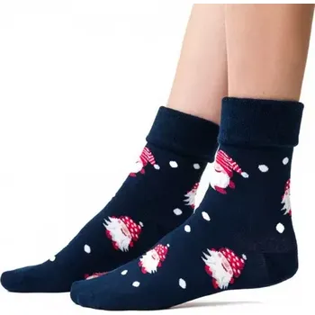 Dámské ponožky Dámské froté ponožky Skřítek - 38-40 / tmavě modrá
