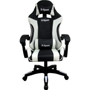 Herní křeslo R-sport K3 umělá kůže černo-bílé