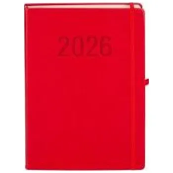 Diář Kalendarz 2026 A4 Memofix DNS czerwony