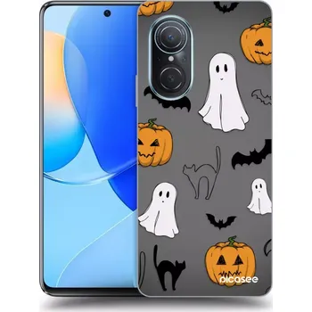 Pouzdro na mobilní telefon Picasee silikonový černý obal pro Huawei Nova 9 SE - Spooky crew