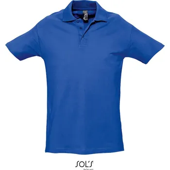 Pánské tričko SOL's Collection Polokošile Spring II, piqué, krátký rukáv, pánské COT25136245003-royal blue L Modrá královská