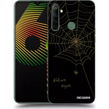 Pouzdro na mobilní telefon Picasee silikonový průhledný obal pro Realme 6i - Delicate danger