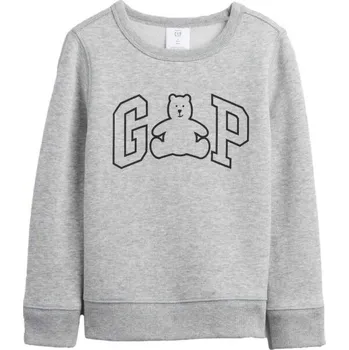 Chlapecká mikina Dětská mikina GAP V-DB GR CREW 3YRS Šedá, Černá