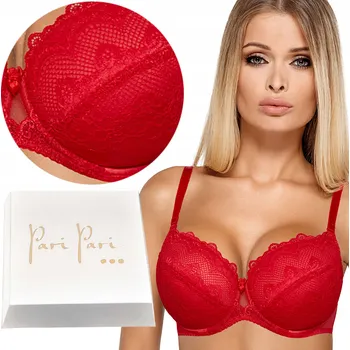 Podprsenka Paripari push-up podprsenka červená velikost 75F