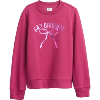Dívčí oblečení Dívčí mikina GAP V-DB LOGO CREW XS Růžová