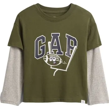Dětské tričko GAP V-2 IN 1 GR T 5YRS Zelená, Šedá