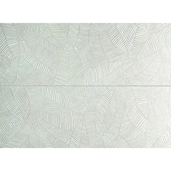 Obklad Pure Leaves dekor scienny 2-elementowy - obkládačka inzerto set 89,8x65,8 krémová 6006252