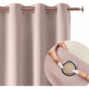 Obraz Závěs polozatemňovací s kroužky 180 cm x 260 cm