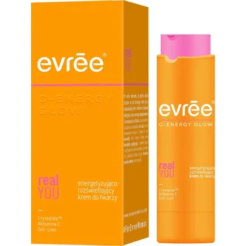 Pleťový krém Evree REAL YOU energizující a rozjasňující pleťový krém, 45 ml