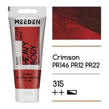 Výtvarná barva Akrylová barva Meeden 100ml – 315 Crimson