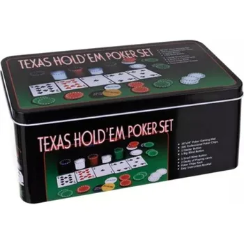 Desková hra Pokerový set Texas Poker, 200 žetonů