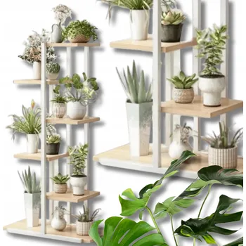 Stojan na květiny Držák Na Květináč Relaxdays 113 cm, dřevo