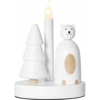 Svícen Dřevěný svícen Star Trading 21 cm