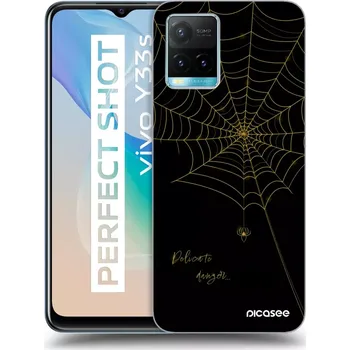 Pouzdro na mobilní telefon Picasee silikonový průhledný obal pro Vivo Y33s - Delicate danger