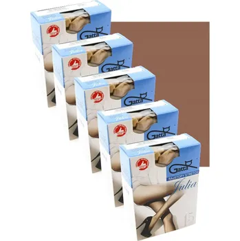 Dámské punčochy GATTA PUNČOCHÁČE POLOMATNÉ STRETCH JULIA 15 DEN BRONZO 2-S