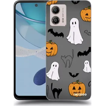 Pouzdro na mobilní telefon Picasee silikonový černý obal pro Motorola Moto G53 5G - Spooky crew