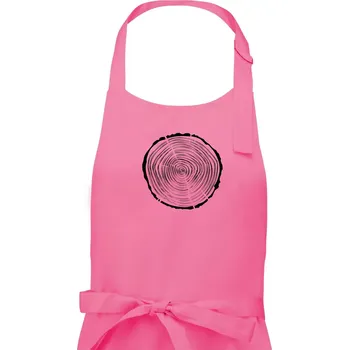 Kuchyňská zástěra Letokruhy 30 bez věku - Pánská zástěra na vaření - Univerzální velikost ( Růžová )