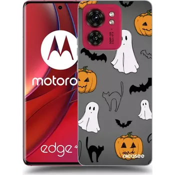 Pouzdro na mobilní telefon Picasee silikonový průhledný obal pro Motorola Edge 40 - Spooky crew