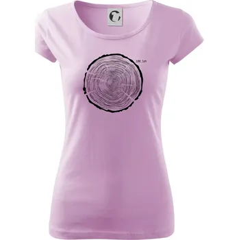 Dámské tričko Letokruhy - 100 - Dámské triko Pure - XS ( Orchid )