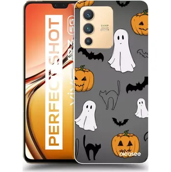 Pouzdro na mobilní telefon Picasee silikonový průhledný obal pro Vivo V23 5G - Spooky crew