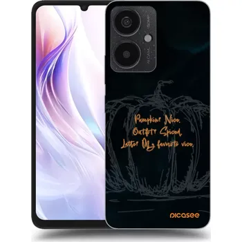 Pouzdro na mobilní telefon Picasee silikonový průhledný obal pro Xiaomi Redmi 13C 5G - Pumpkin