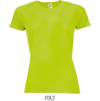 pracovní tričko SOL's Collection Tričko Sporty Women, sportovní, krátký rukáv, dámské COT25115908600-neon green XS Zelená neon