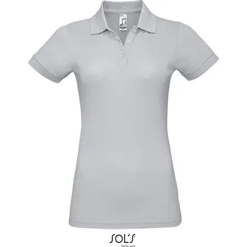 Pánské tričko SOL's Collection Polokošile Prime Women, piqué, krátký rukáv, dámská COT250573n4505-pure grey 2XL Šedá pure