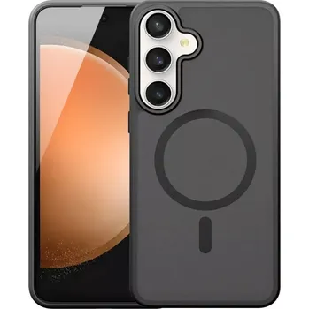 Pouzdro na mobilní telefon Pouzdro Dux Ducis Yind MagSafe Samsung S25 FE – černé (Stylové černé pouzdro Dux Ducis Yind s MagSafe pro Samsung Galaxy S25 FE – odolná ochrana a moderní design)