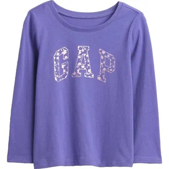 Dětské tričko GAP V-FRCH LS BF LOGO TEE 2YRS Modrá, Mix