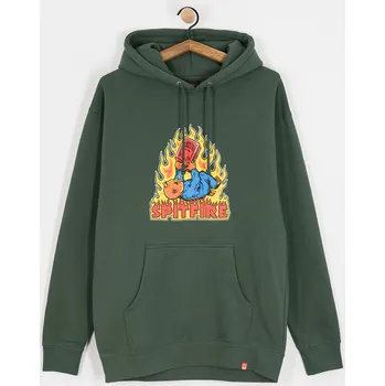 Pánská mikina Spitfire Demonseed HD (alpine green/multi color print) M, zelená