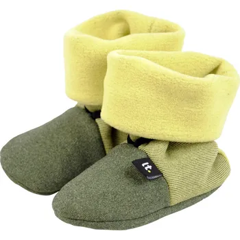 Čepice Little Things Olivově zelené tecnostretchové bačkorky Velikost: 6-9kg