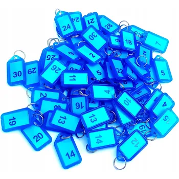 Klíčenky identifikátory na klíče přívěsek přívěsek 60 ks modré