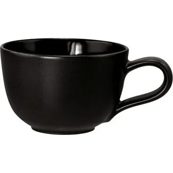 Sada 6 šálků na espresso 90 ml černý porcelán Seltmann
