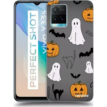 Pouzdro na mobilní telefon Picasee silikonový průhledný obal pro Vivo Y33s - Spooky crew