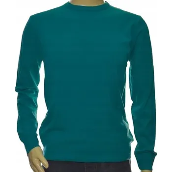 Dámské oblečení Pánský svetr z kašmíru a merino vlny, kašmírový, velikost 5XL, modrozelený (morski) 143