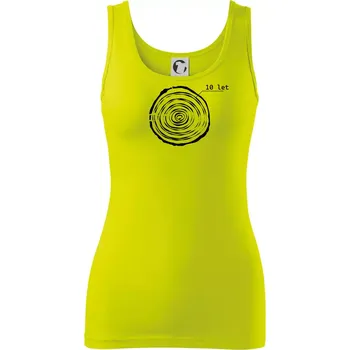 Dámské tričko Letokruhy - 10 - Dámské tílko - 2XL ( Limetková )