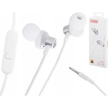 Sluchátka Drátová sluchátka do uší L-Brno KX5323 bílá