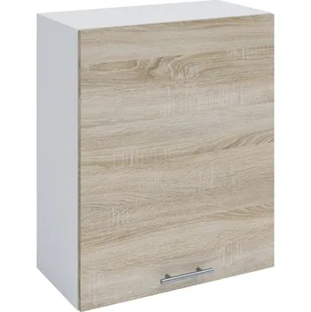 Obývací stěna Horní skříňka, dub sonoma/bílá, levá, FABIANA W - 60