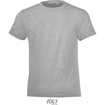 Chlapecké kalhoty SOL's Collection Tričko Regent Fit Kids, krátký rukáv, dětské COT25118307785-grey melang 6 roků Melír šedá