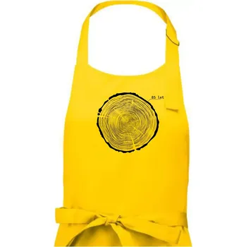 Kuchyňská zástěra Letokruhy - 85 - Dámská zástěra na vaření - Univerzální velikost ( Žlutá )
