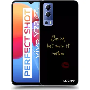 Pouzdro na mobilní telefon Picasee silikonový průhledný obal pro Vivo Y72 5G - Cursed