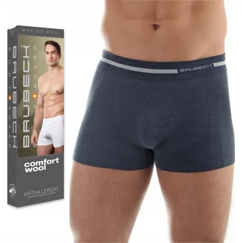 Pánské oblečení Brubeck Spodní Prádlo Boxerky modré, velikost L