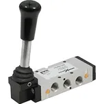 Pneumatický ventil G1/4", 5/3, páka/páka, uzavřená středová poloha udržovaná ve třech polohách, 16 bar Parker P2LBX61222