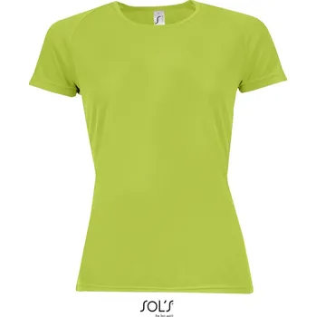 pracovní tričko SOL's Collection Tričko Sporty Women, sportovní, krátký rukáv, dámské COT25115909300-apple green XS Zelené jablko